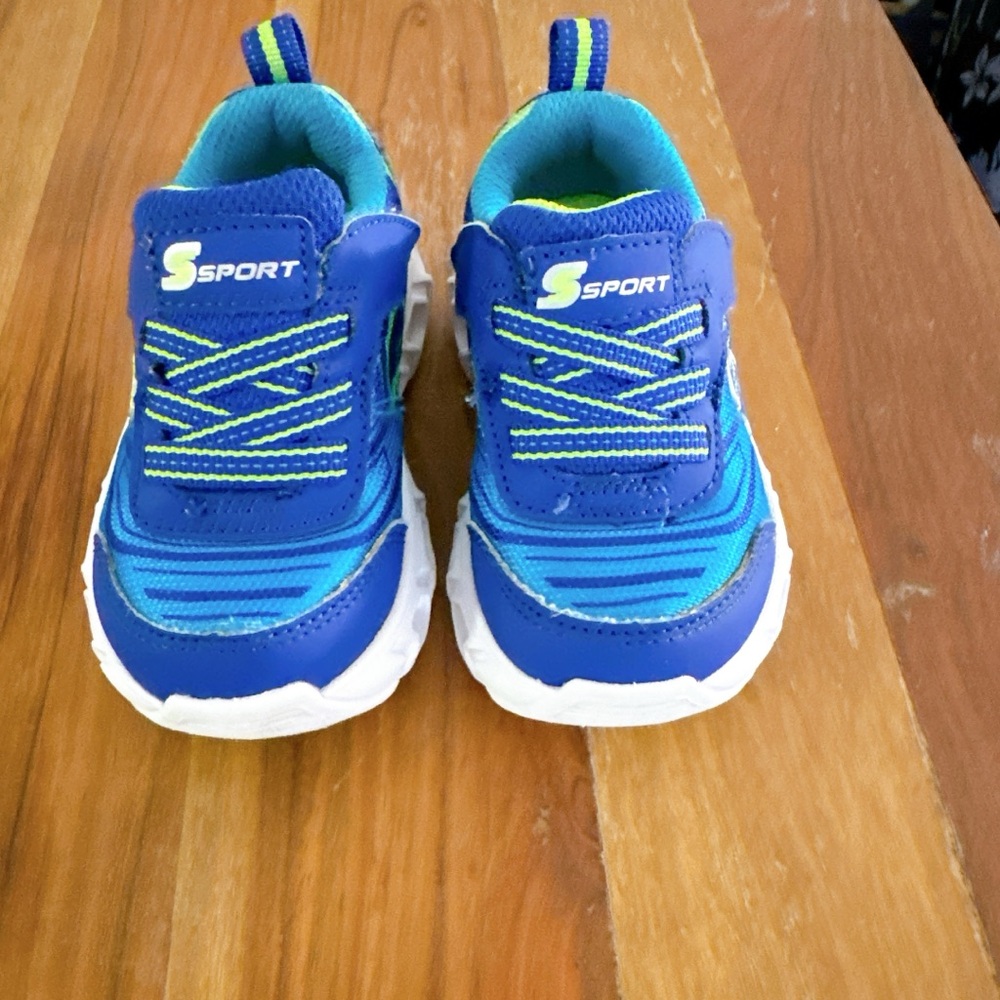 Light Up Kids Blue Sneakers